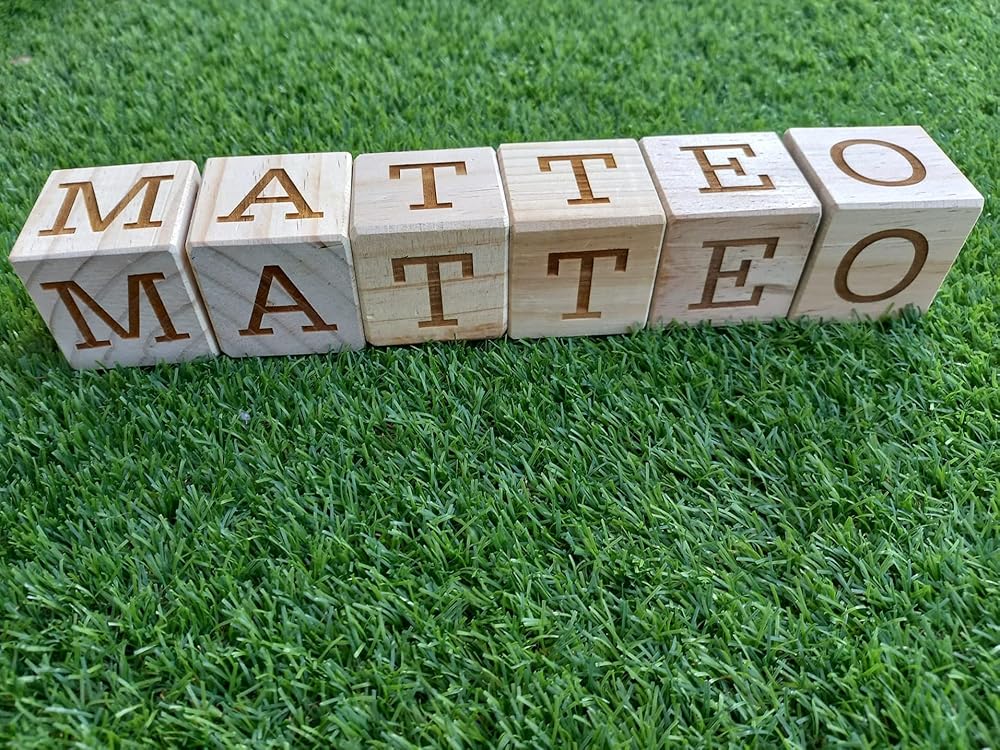cubos personalizados letras nombre bebé
