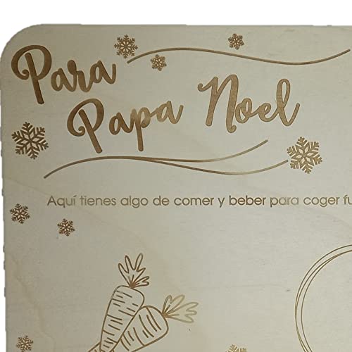 bandeja madera Papá Noel 2