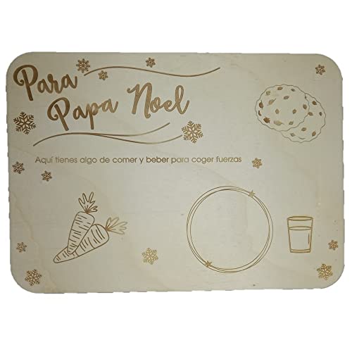 bandeja madera Papá Noel