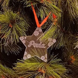 bola arbol navidad metacrilato estrella