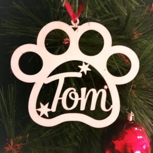 bola árbol navidad nombre mascota