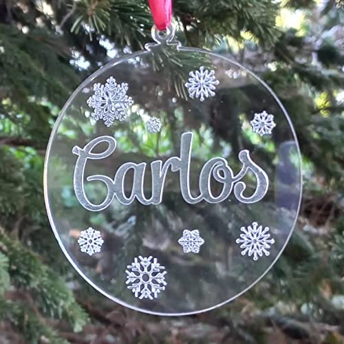 bola arbol navidad personalizada metacrilato