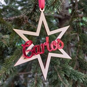 bolas arbol navidad madera