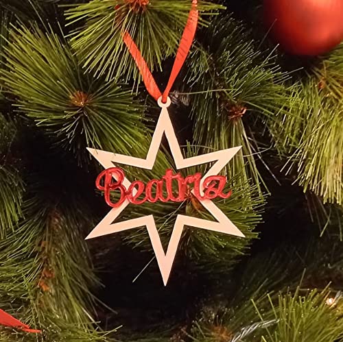 bolas arbol navidad madera con nombre