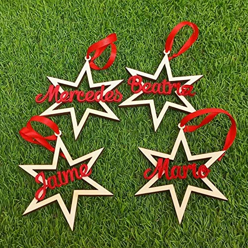 bolas nombres madera deco roja