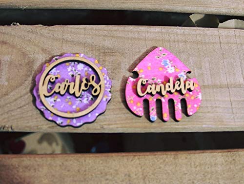 broche fallas personalizado nombre colores