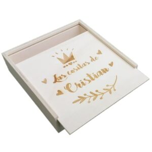 caja primeros recuerdos madera personalizada