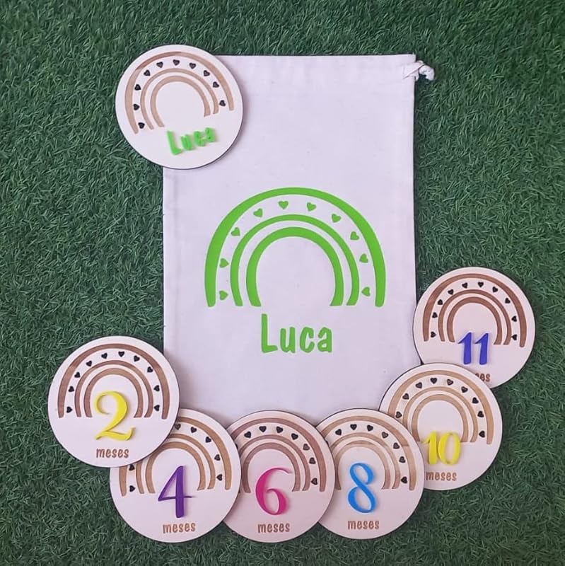 hitos madera cumplemés bebé