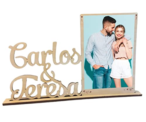 marco fotos personalizado en madera