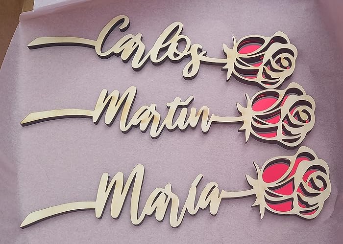 rosas personalizadas con nombres